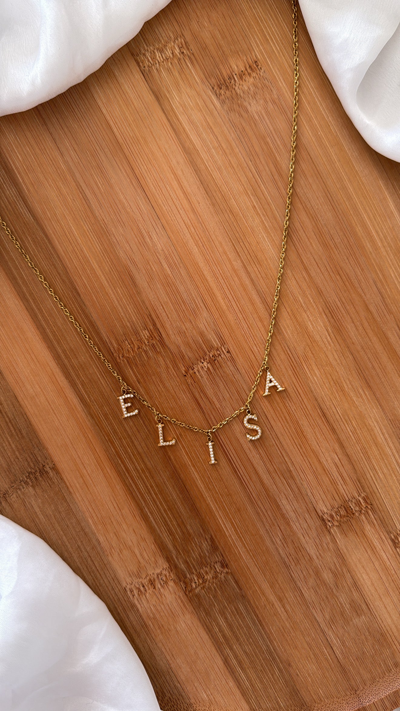 Collier prénom - Doré