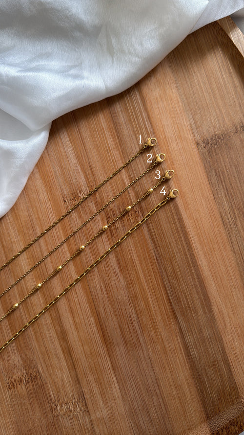 Collier prénom - Doré